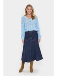 Юбка до колена SAINT TROPEZ, Средне-синий деним - фото 2