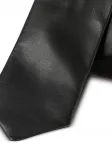 Кожаный галстук SANDRO, черный - фото 2