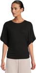 Футболка Michael Stars Vicky Scoop Neck Balloon Sleeve Tee, Black - фото