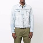 Куртка fw21 arrow printing denim jacket version blue Off-White, синий - фото 2