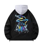 Куртка Unisex Dnnnnx, черная (с капюшоном) - фото