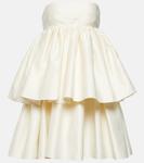 Мини-платье без бретелек из твила ROTATE BIRGER CHRISTENSEN, белый - фото