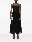 Платье миди из цветочного кружева NISSA, черный - фото 2
