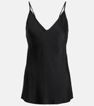 Атласная майка Leisure Lucca MAX MARA, черный - фото