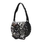 Черные сумки через плечо из полиэстера Just Cavalli, черный - фото 2