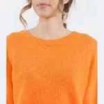 Шерстяной свитер обычного кроя Samsøe Samsøe, оранжевый - фото 4