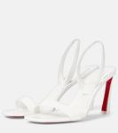 O Condora 85 лаковые сандалии Christian Louboutin, Bianco /Lin Bianco - фото 4