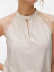 VERO MODA Блузка 'VMMilla' в цвете Stone - фото 5