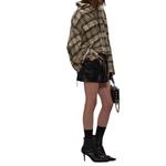 Клетчатая рубашка R13, кремовый - фото 2