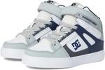 Кроссовки DC Kids Pure High-Top EV, Grey/Blue/White - фото