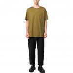 Футболка BALMAIN с логотипом, оливковая - фото 3