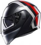 AGV streetmodular шлем resia, Grey Matt/Red - фото 4