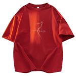 Футболка унисекс Cotton, красный - фото 22