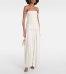 Марианна корсетное платье-джерси Staud, слоновая кость - фото 2