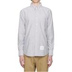 Серая мужская рубашка THOM BROWNE, серый - фото 5