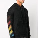 Куртка men's pattern hooded jacket black Off-White, черный - фото 4