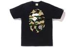 Футболка серии Ape Head унисекс A Bathing Ape, черный/зеленый - фото