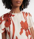 Шелковое мини-платье с цветочным принтом La DoubleJ, Iris - фото 4