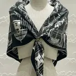 CHANEL Шёлковый шарф, Black - фото 9