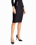 Юбка-миди Charlotte Sailor Button в очень черном цвете Nicole Miller - фото 3