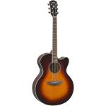 Акустически-электрическая гитара Yamaha CPX600 Medium Jumbo Old Violin Sunburst - фото 2
