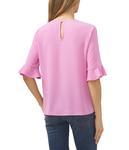 Блуза CeCe Ruffle Cuff Crew Neck Blouse, Bright Peony - фото 2