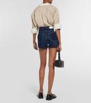 Джинсовые шорты миди с высокой посадкой RE/DONE, синий - фото 3