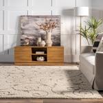nuLOOM, 77 x 183 см, Maisha Contemporary Shag Runner Rug, Cream - фото 9