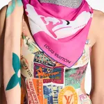 LOUIS VUITTON Шаль с видом на Лувр, Multicolor - фото 8