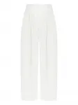 Плиссированные брюки MAX MARA, белый - фото