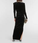 Бархатное платье ALEXANDRE VAUTHIER, черный - фото 3