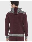 Толстовка Cipo & Baxx, цвет burgundy-grey - фото 2