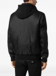 Бомбер с капюшоном и логотипом Philipp Plein, черный - фото 3