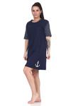 Ночная рубашка NORMANN, темно-синий - фото 3