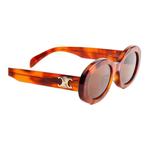 CELINE Солнцезащитные очки овальной формы Eyewear Oval Frame, Tortoiseshell - фото 4