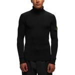 Свитер logo patch turtleneck sweater 'black' Stone Island, черный - фото 2