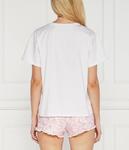 Футболка женская Liu Jo Beachwear с блестящим логотипом, белый - фото 4