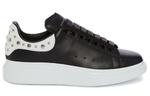 Кроссовки oversized studded leather sneakers 'black' Alexander Mcqueen, черный - фото 2