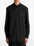 Поплиновая рубашка Balmain, черный - фото 3