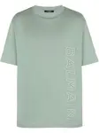 Футболка с тисненым логотипом BALMAIN, зеленый - фото