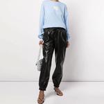 Футболка с рукавом дроп-шоулдер женская Alexander Wang, синий - фото 4