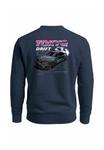 Толстовка Neverless PULLOVER MIT BACKPRINT TOKYO DRIFT AUTO DESIGN, Navy/Anthracite - фото 3