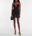 Мини-платье с вырезом-халтер Nensi Dojaka, черный - фото 2