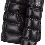 Пуховик черный детский Moncler - фото 5