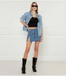 Джинсовая юбка One Teaspoon, синий - фото 2