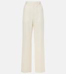 Шерстяные брюки с низкой талией Wardrobe.NYC, белый - фото