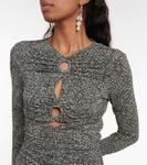 Мини-платье с принтом Джанага Isabel Marant, черный - фото 4