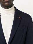 Однобортный шерстяной пиджак Colombo, синий - фото 5