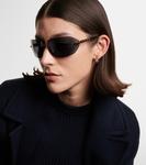 Солнцезащитные очки Serpenti Square Bvlgari, Grey/Yellow - фото 3