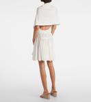 Мини-платье со сборками Alaïa, Blanc - фото 3